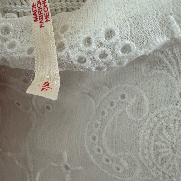 Free People Malina Embroidered White Mini Dress Size Small - Picture 6 of 6